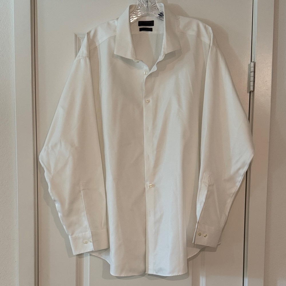 Calvin Klein White infinite textured Men's Dress Shirt